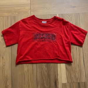 Cropped Nike T shirt